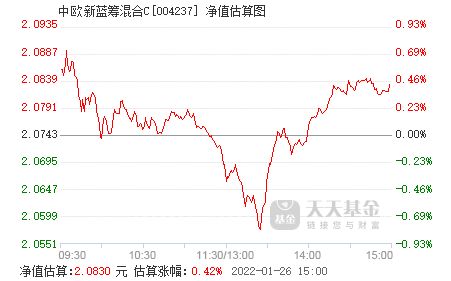 中欧新蓝筹混合！