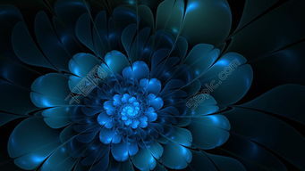 蓝色抽象花朵高清图片免费下载 jpg格式 1920像素 编号17993390 千图网 