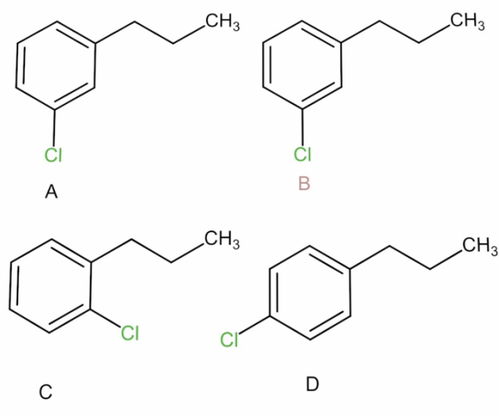 化合物.的名称是 A. 间 氯丙苯 B. 1 氯 3 丙基苯 C. o 氯丙苯 D. P 氯丙 