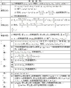 有关等差数列常考知识 