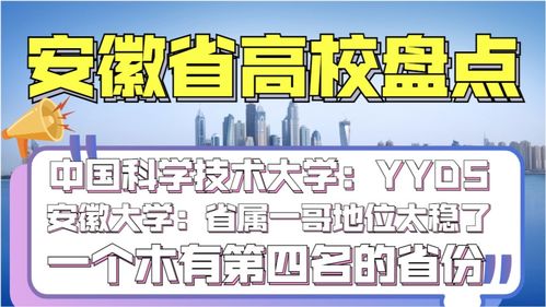 安徽师范大学真的是全省第四吗 安徽大学省属一哥位置稳固,能挑战肥工吗,中科大YYDS 