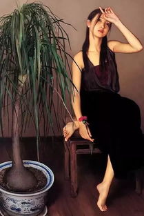 油画大师们笔下的美女明星们,林志玲最美,她最仙 盘古文化艺术油画