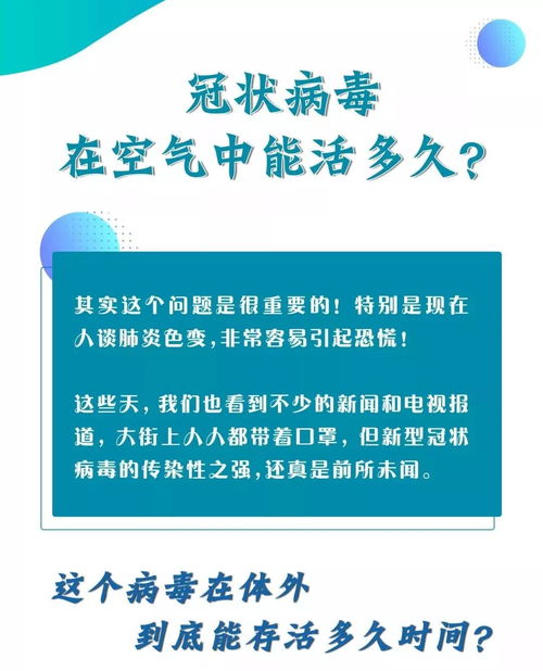 冠状病毒在空气中能活多久 