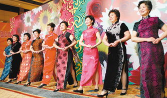 西安90名女干部自费制作旗袍参加三八联谊活动
