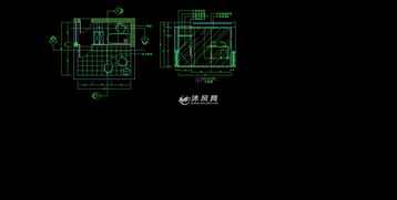 CAD阳台装修立剖面图块