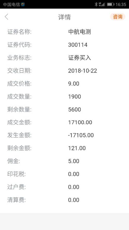 股票账户里的中信建投添鑫宝 隔夜理财属于货币基金 ，有手续费吗