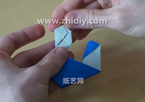 折纸天鹅手工DIY教程 