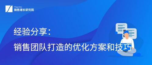 经验分享 销售团队打造的优化方案和技巧