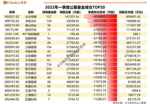 公募基金持仓增加的最新十大重点投资股票曝光