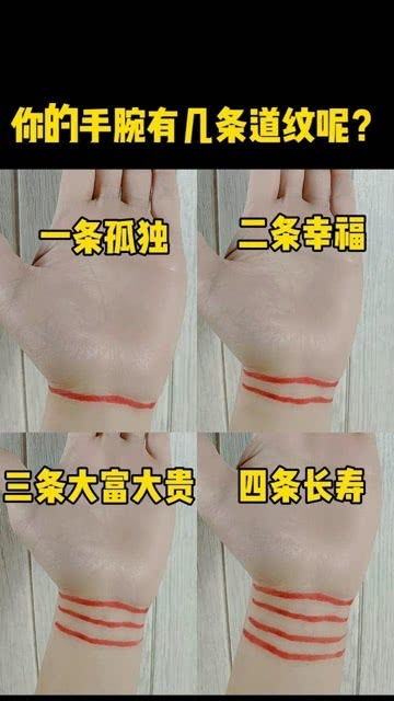 你的手腕有几道纹 