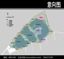 滨河新区湖景观功能分区图