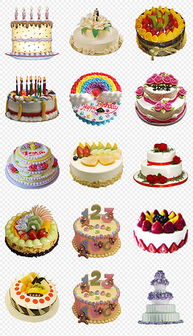 PNG生日蛋糕卡通图片