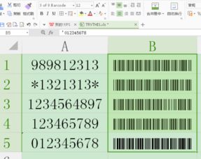 怎么用EXCEL批量做条形码打印出来,用扫描枪扫描 