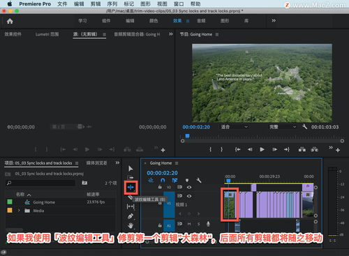 Pr 入门教程 如何确保剪辑保持同步