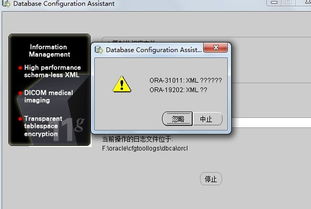 win7 Oracle 11g安装中出现ORA 31011 XML ORA 19202 XML 怎么解决 