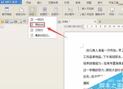 wps分成栏怎么设置？wps如何分成两栏