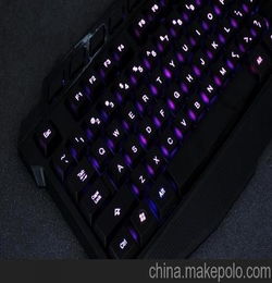背光键盘 硕美特 有线游戏键盘 USB发光笔记本电脑夜光键盘