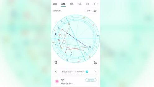 2021年12月17日星盘分析 月进双子座