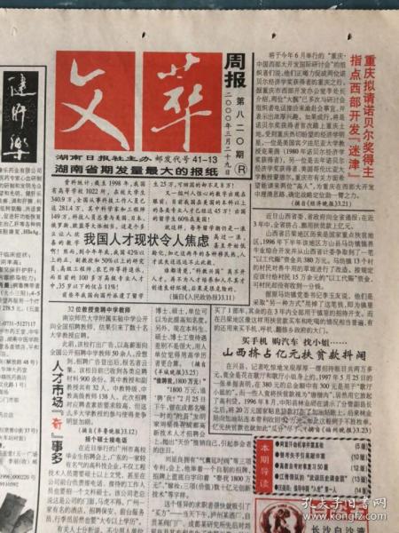 湖南 综合日报 报纸 