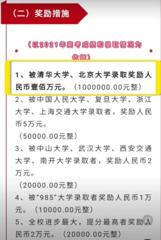 光明日报 复读考上清北奖励100万元 值吗