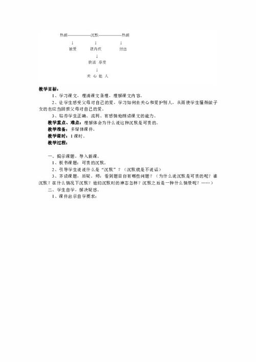 可贵的沉默教学实录