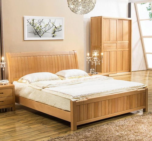 设计卧室实木家具床装修效果图 