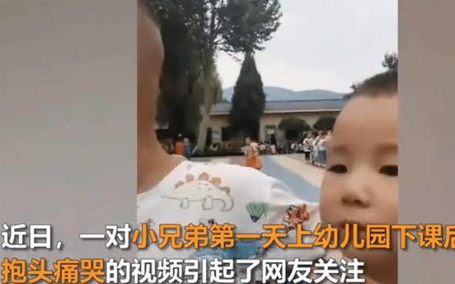 霸气 哥哥火了,兄弟俩上幼儿园不一个班,下课后两人抱头痛哭