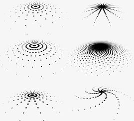 矢量黑点组成的波纹插图素材图片免费下载 高清图片pngpsd 千库网 图片编号4989304 