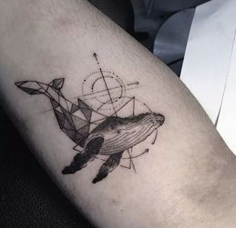 纹身 鲸鱼 Tattoo 