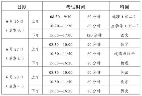 6月26日 6月28日,广东2021年中考时间已确定