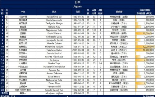 日本足球青训历史排名表
