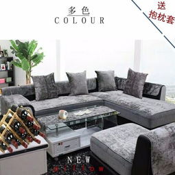 客厅小沙发垫纯色的好看吗