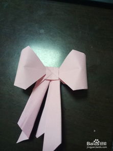 折纸 蝴蝶结的折法 