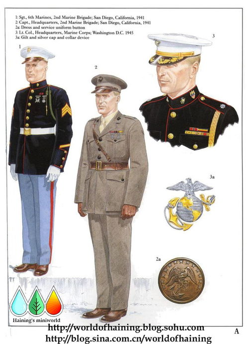二战美国海军陆战队军服图册 