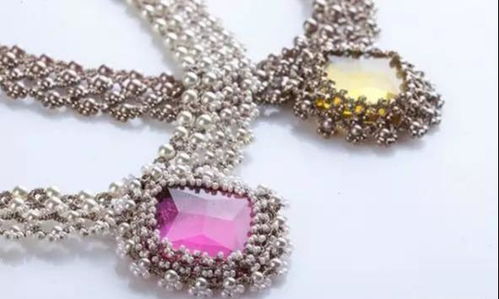 被称为 线做的宝石 的梭编,搭配上珠子,做成的饰品好精致