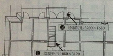 请问在天正CAD画建筑平面图过程中,在楼梯口画矩形有何用 