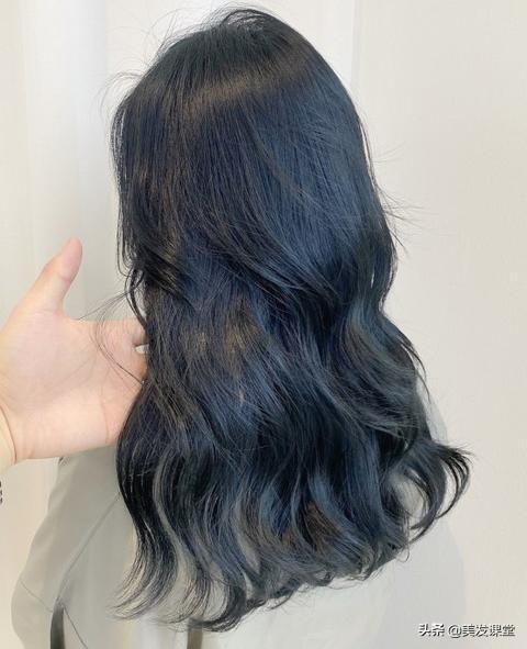 墨灰蓝概念和调配方法,能盖白发的染发方法,简单低调又好看