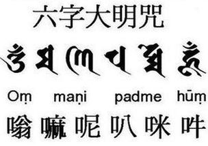佛教中的六字真言是哪六个 梵文是怎么写的 