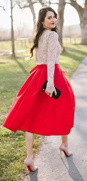 夏天,不穿条红裙子就不知道自己有多美 