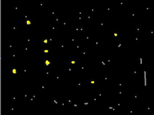 由这八个黄色点点构成的星座是什么星座啊 