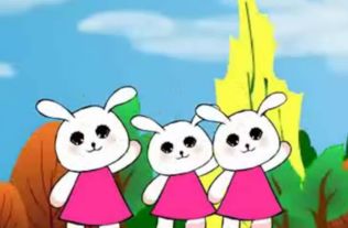有首儿童歌曲里面有句歌词 一只兔子跳跳跳......四只兔子跳跳跳 的是什么歌名 