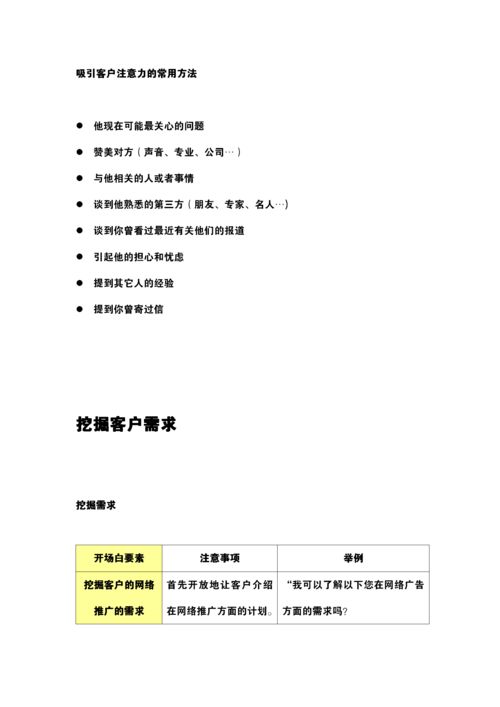 电话销售工作手册 完整版