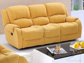黄颜色芝华士沙发