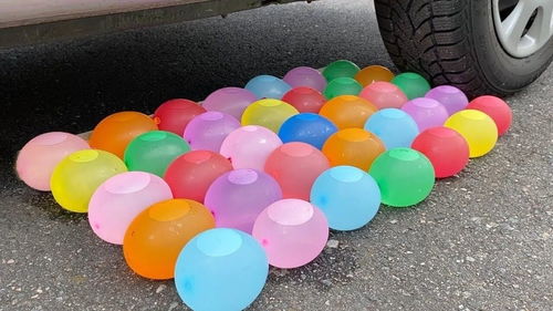 将水气球放在车胎下,会发生什么 画面太魔性了 知识抢先知 征稿大赛 