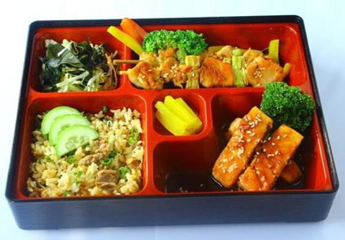 日本快餐盒饭的特殊的快餐盒饭 