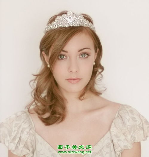 圆脸公主风新娘发型图片 你也能变最美的公主