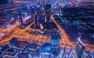 迪拜城市建筑景色高清图片
