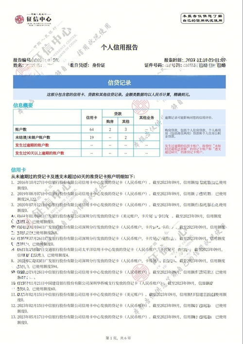 个人征信报告查询及简单解读 