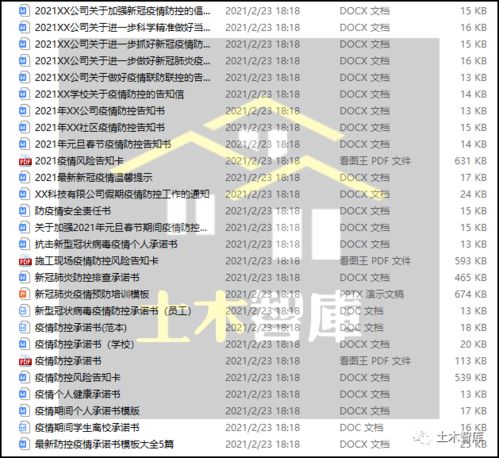 两百份21年最新收集的疫情防控资料