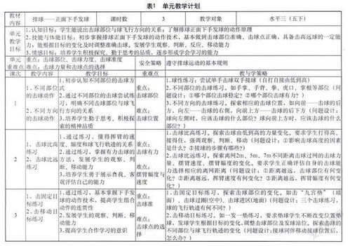 先练后教模式下技术单元教学设计与反思 